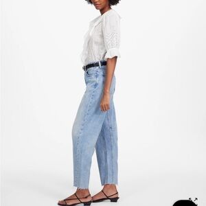 Madewell Darted Barrel Jeans - size 26 (good as new)